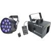 image1 Rockville ROCKHAZE 700 CFM DMX Haze Machine Water Based DJClub Hazer and 2 Remotes Bundle with 1 Eliminator Mini Par UV LED DMX Par Can Blacklight for DJStageClubsBars ADJ 2 Items