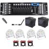 imageRockville 192Channel DMX ControllerLighting TransmitterReceiver4 Par Lights