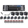 imageRockville 192Channel DMX ControllerLighting TransmitterReceiver8 Par Lights
