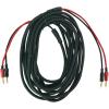 imageRockville BN20 20 14 AWG 100 OFC Copper Banana to Banana Cable Braided Jacket TangleFree for Home Audio and Pro DJs20 Foot