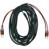 imageRockville BN20 20 14 AWG 100 OFC Copper Banana to Banana Cable Braided Jacket TangleFree for Home Audio and Pro DJs30 Foot
