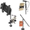 imageRockville IPS44 Universal TabletSmartphone Mount Clamps to 1quot StandDesk MultiAngle Adjustment ScratchFree Grip 360Degree Swivel for Musicians and Presenters