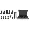 imageRockville PROD7 KIT 7Mic Drum Microphone Set 1 Bass 4 Snare 2 Overhead Condenser Mics AllMetal Build Includes Clips and Case for Studio and Live Drum Recording