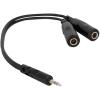 imageRockville RC135TRS 35mm Male to Dual 14quot TRS Female Headphone Splitter Cable OxygenFree Copper Flexible PVC Jacket for Studio Musicians and DJs