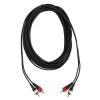 imageRockville RCDR25B 25 Ft Dual RCA to Dual RCA Cable 100 Copper NoiseFree Audio Durable Build Flexible Design for DJs and Home Theater