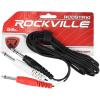 imageRockville RCDSTR10B 10ft 14quot TRS to Dual 14quot TS YCable 100 Copper NickelPlated Plugs 90 Shielding Flexible Design for Mixers and Audio Interfaces