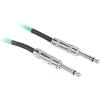 imageRockville RCGT15G 15ft 14 TS Instrument Guitar Cable 100 Copper 90 Shielding Green Durable for Guitarists and Live Performances
