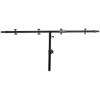imageRockville RCS52 Universal Adjustable Lighting Cross Bar Stand 575 ft 66 lbs Capacity Steel Construction Easy Setup Compact Design for DJs and Stage Lighting