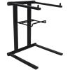 imageRockville RLS2400 Lightweight Folding DJ Laptop Stand wExtra Shelf ampamp Travel Bag Aluminum Construction Portable for DJs and Musicians