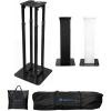 imageRockville RTP32B Totem Pole Moving Head Light Stand Adjustable 39  688 in BlackWhite Scrims Carry Bags ToolFree Setup 35mm Speaker Mount for Mobile DJs ampamp EventsBlack