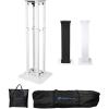 imageRockville RTP32B Totem Pole Moving Head Light Stand Adjustable 39  688 in BlackWhite Scrims Carry Bags ToolFree Setup 35mm Speaker Mount for Mobile DJs ampamp Eventswhite