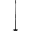 imageRockville RVMIC4 RoundBase Microphone Stand With Quick Release Hand Clutch