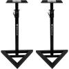 imageRockville RVSM1 Pair of NearField Studio Monitor Stands Adjustable Height 3345in HeavyDuty Steel EVA Foam Padding Vibration Reduction for Home Studio Musicians and Audio EngineersRVSM1