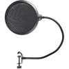 imageRockville RockPop Curve Pop Filter Windscreen Curved Mesh Lightweight 0064 lbs Broad Mic Compatibility Durable Metal for Studio Recording and PodcastingGooseneck w Clamp