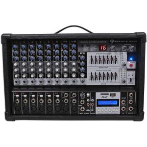 imageRockville 12 Channel 4800w Powered Mixer 7 Band EQ Effects USB 48V RPM109