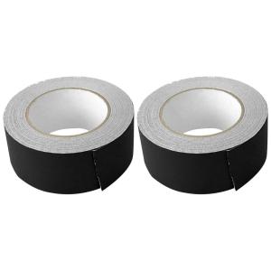 imageRockville 2 Rolls Pro AudioStage Wire Rock Gaff Black Gaffers Tape 2quot x100 Ft