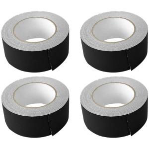 imageRockville 4 Rolls Pro AudioStage Wire Rock Gaff Black Gaffers Tape 2quot x100 Ft