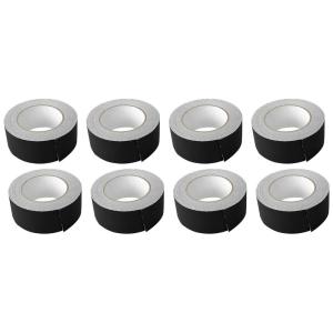 imageRockville 8 Rolls Pro AudioStage Wire Rock Gaff Black Gaffers Tape 2quot x100 Ft