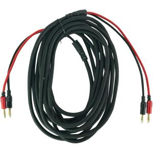 imageRockville BN20 20 14 AWG 100 OFC Copper Banana to Banana Cable Braided Jacket TangleFree for Home Audio and Pro DJs30 Foot