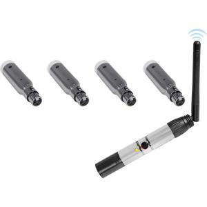imageRockville DMXWTR Rechargeable Wireless DJ DMX Lighting Transmitter4 Receivers