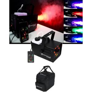 imageRockville R1200L FogSmoke Machine w LED LightsStrobe DMX2 RemotesCarry Bag