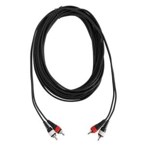 imageRockville RCDR25B 25 Ft Dual RCA to Dual RCA Cable 100 Copper NoiseFree Audio Durable Build Flexible Design for DJs and Home Theater