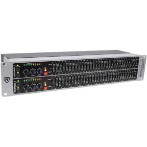 imageRockville REQ231 Dual 31 Band 13 Octave Graphic Equalizer with SubOutput Grey