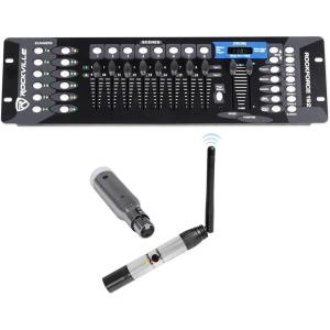 imageRockville ROCKFORCE 192Channel DMX ControllerRechargeable TransmitterReceiver