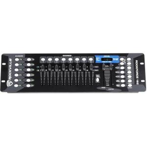 imageRockville ROCKFORCE 192Channel DMX Lighting Controller SoundActivated Programmable Scenes LED Display for DJs and Live Events