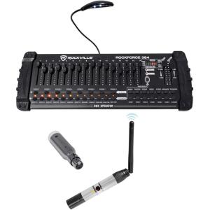 imageRockville ROCKFORCE 384 Channel DMX ControllerRechargeable ReceiverTransmitter