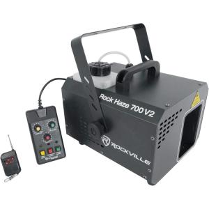 imageRockville ROCKHAZE 700 V2 700 CFM DMX Haze Machine WaterBased Hazer 2 Remotes Adjustable Output Compact for DJs and Club Lighting