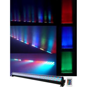 imageRockville ROCKSTRIP 252 LED 50W RGB Color Strip Light Bar 3457Channel DMX HighSpeed Color Changing MasterSlave Link Remote for DJs and Stage