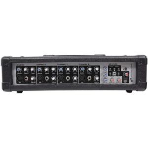 imageRockville RPM45 1800w Powered 4Channel Mixer Amplifier USB EQ Effects Phantom Power Durable Wooden Enclosure Compact Design for Musicians and Small Venues