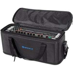 imageRockville RRB30 3U Rack Bag DoubleSided Case with 12quot Depth Shoulder Strap Zippered Pockets MilitaryGrade Nylon for DJs and Live Sound Professionals12