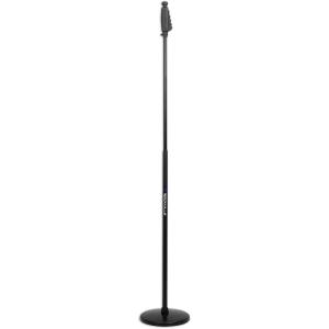 imageRockville RVMIC4 RoundBase Microphone Stand With Quick Release Hand Clutch