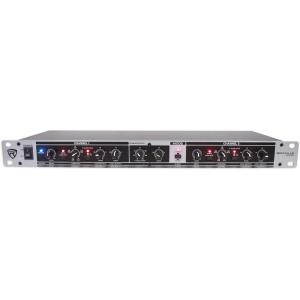 imageRockville RX230 2Way Stereo3Way Mono Crossover XLR InputOutput Adjustable Crossover Range 24 dBOctave Filters RackMountable for DJs and Live Sound