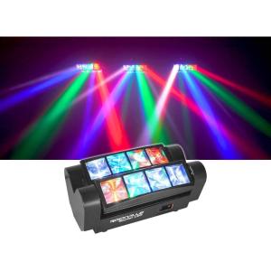 imageRockville Spyder LED 8 Beam Moving Head Motorized DMX DJPartyClub Pro Light