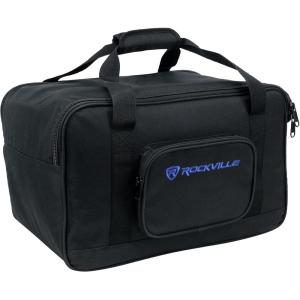 imageRockville TB8 v2 Padded Speaker Bag for 8quot DJ PA Speakers Stand Holder Thick Foam Padding WaterResistant Dual YKK Zippers Perfect for DJs and Musicians8  Inches