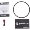image2 Rockville MS10LB 10quot 2400 Watt Black Marine Boat 10quot Free Air Subwoofers wLEDs