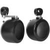 imageRockville 2 MAC40S 4quot Chrome Swivel Aluminum Tower Handlebar Speaker Pods ATVUTVBlack
