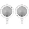imageRockville 2 MAC40S 4quot Chrome Swivel Aluminum Tower Handlebar Speaker Pods ATVUTVWhite