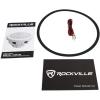 imageRockville 2 MS12LB 12quot 2800 Watt Black MarineBoat 12quot Free Air Subwoofers wLEDs