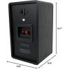 imageRockville 2 RockShelf 54B Black 525quot Home Bookshelf Speakers36quot Wood Stands