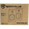 imageRockville 2 RockSlim White Home Theater 525quot 240w Easy Wall Mount Slim Speakers