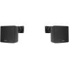 imageRockville 4 Cube 35quot 30w RMS Black Home Theater Wall SpeakersSwivel Brackets