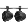 imageRockville 4 RWB70B Black 65quot 250w Marine Wakeboard 360 Swivel Tower Speakers