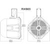 imageRockville 4 RWB70B Black 65quot 250w Marine Wakeboard 360 Swivel Tower Speakers