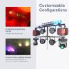 imageRockville ACCB Collapsible TBar Lighting Bar for 35MM Pole Stand Travel Bag Included 4 Light Mounts Portable Perfect for DJsEventsLightsACCT