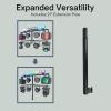imageRockville ACCB Collapsible TBar Lighting Bar for 35MM Pole Stand Travel Bag Included 4 Light Mounts Portable Perfect for DJsEventsLightsACCT