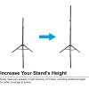 imageRockville ACCEX 21quot Extension Pole for 35MM SpeakerLighting Stand Universal Fit Rubber Stopper Tightening Knob Perfect for Lighting Applications